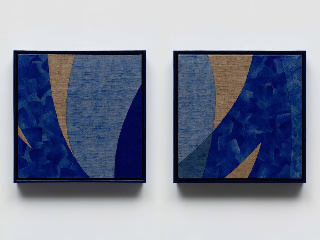 Baramkkot, 2026, oil on canvas and wood, 42.5x42.5x5.7cm