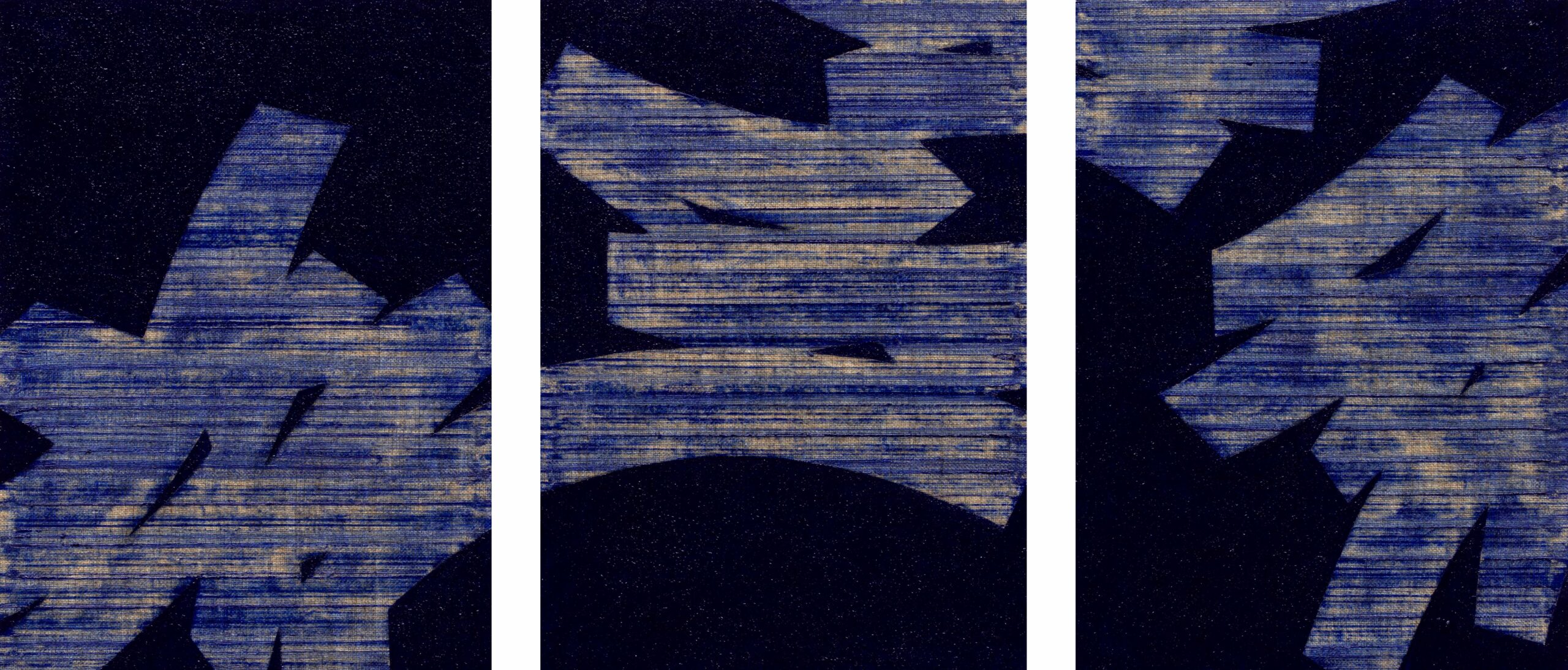 The Blue Flower, 2024, oil on canvas, 33.5x73.5cm